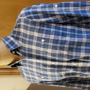 Ralph Lauren jean co light plaid convertible shirt